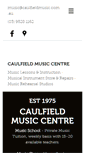 Mobile Screenshot of caulfieldmusic.com.au