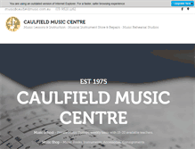 Tablet Screenshot of caulfieldmusic.com.au